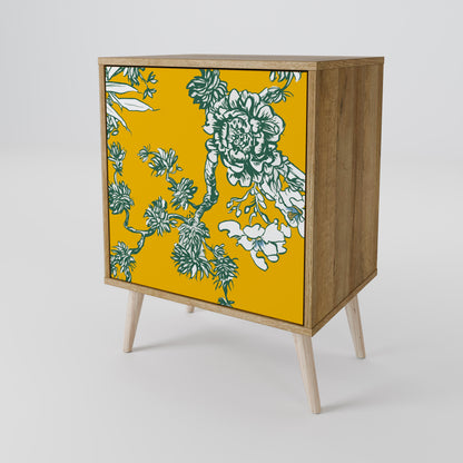 YELLOW CHINOISERIE Skänk med en dörr