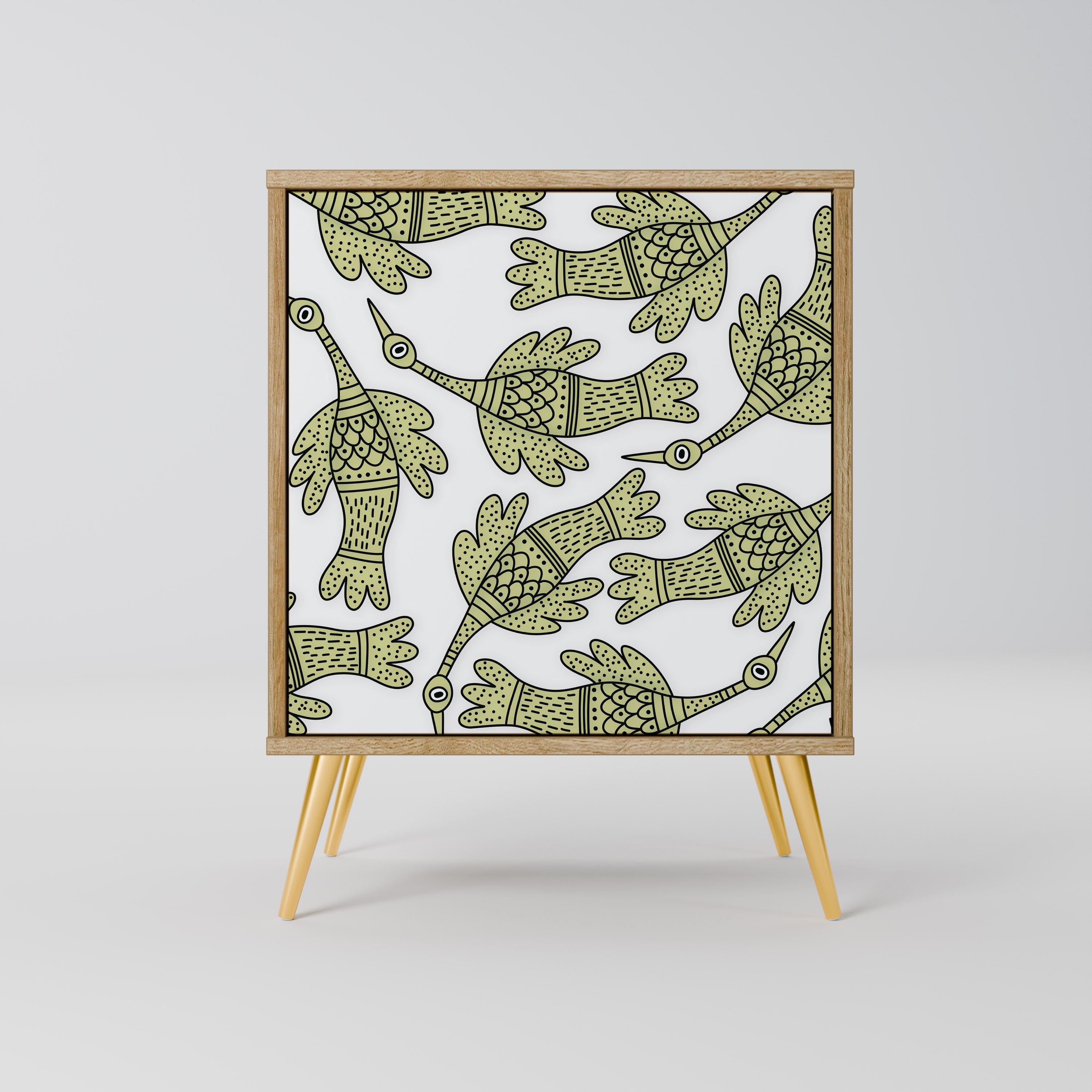 SEEDLING SONGBIRD 1-Door Sideboard in Oak Effect