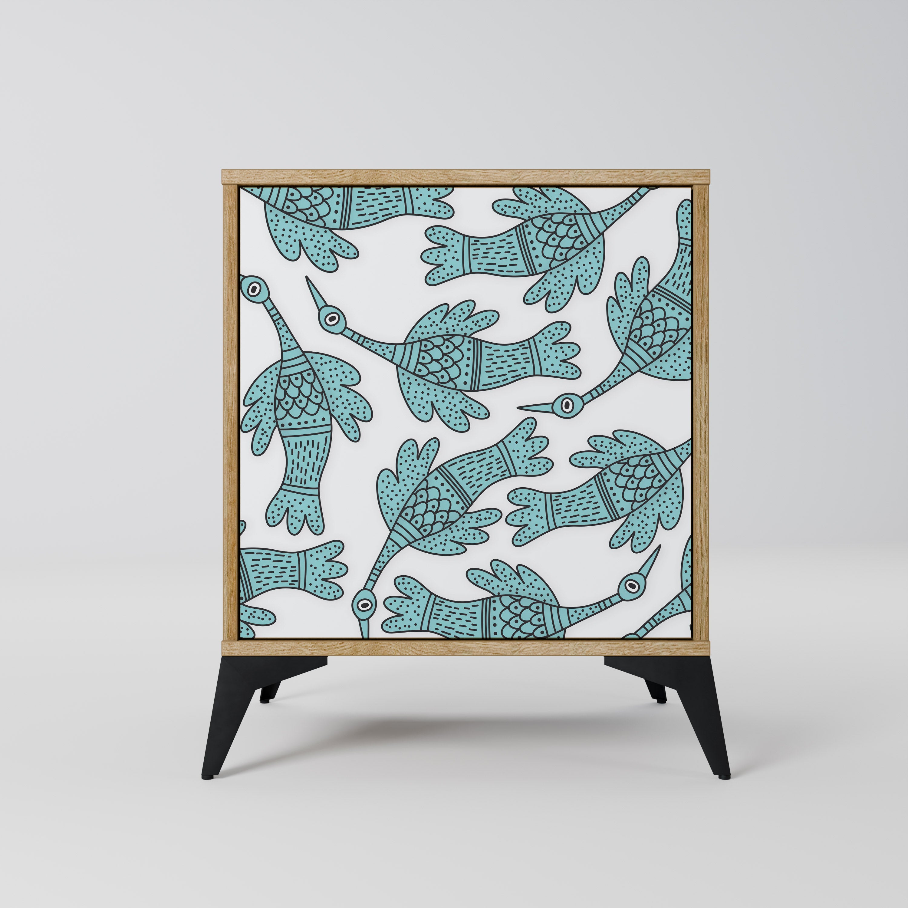 WATERSPOUT SONGIBIRD 1-Door Sideboard in Oak Effect