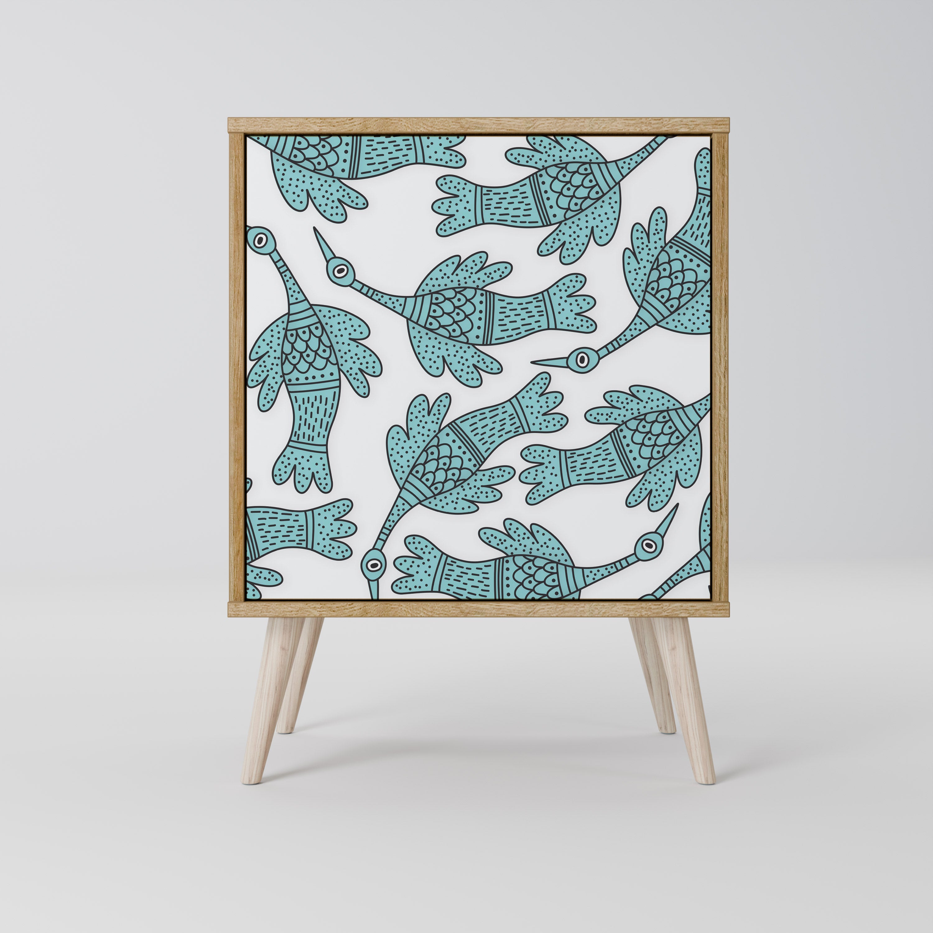 WATERSPOUT SONGIBIRD 1-Door Sideboard in Oak Effect