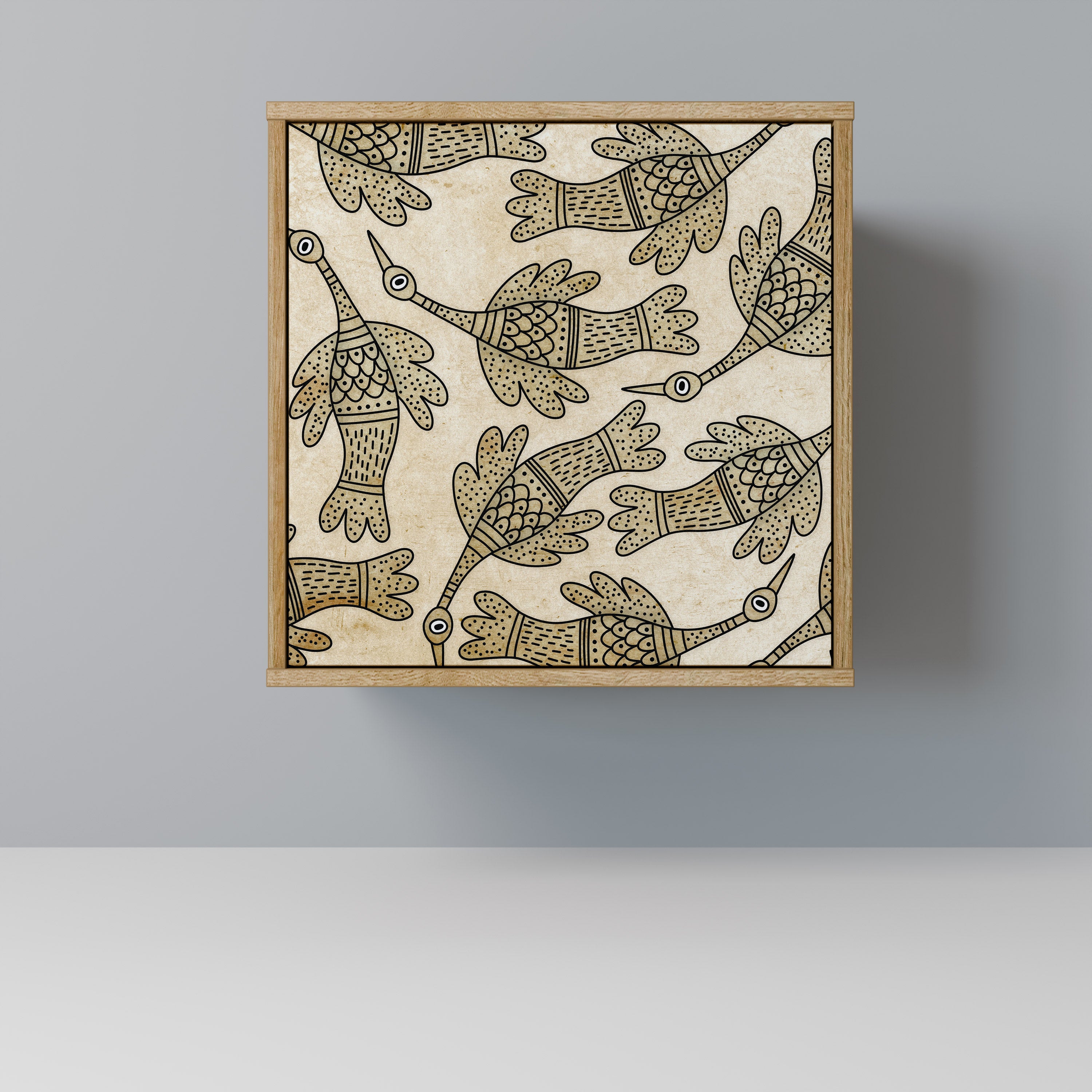 ALMONDINE SONGBIRD 1-Door Sideboard in Oak Effect