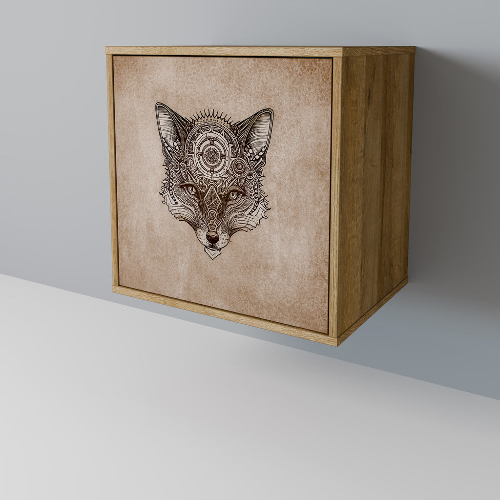 STEAMPUNK CLAN 1-Door Sideboard in Oak Effect