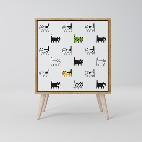 CATS COMPILATION 1-Door Sideboard
