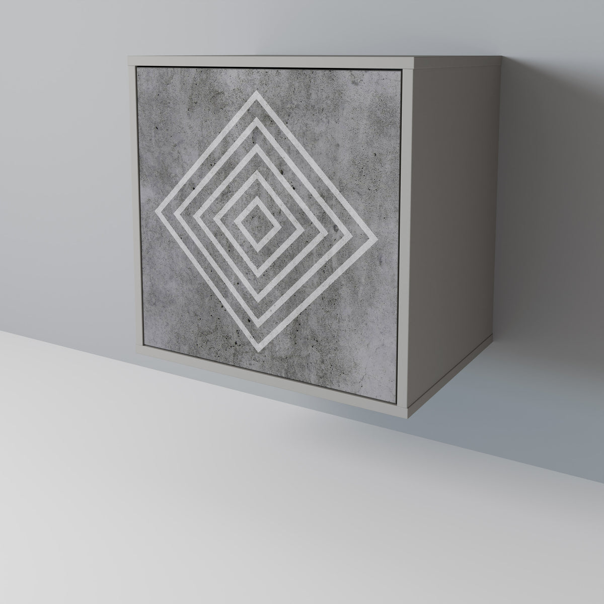 POLYGONAL ARTISTRY Skänk med en dörr