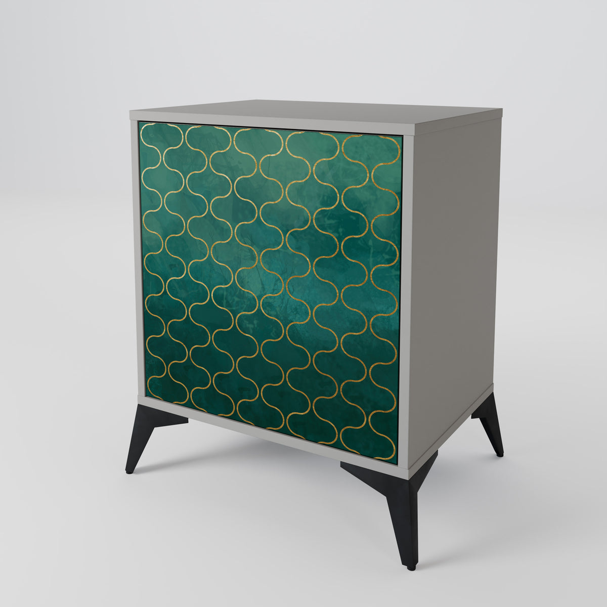 TESSELATED GREENERY Skänk med en dörr