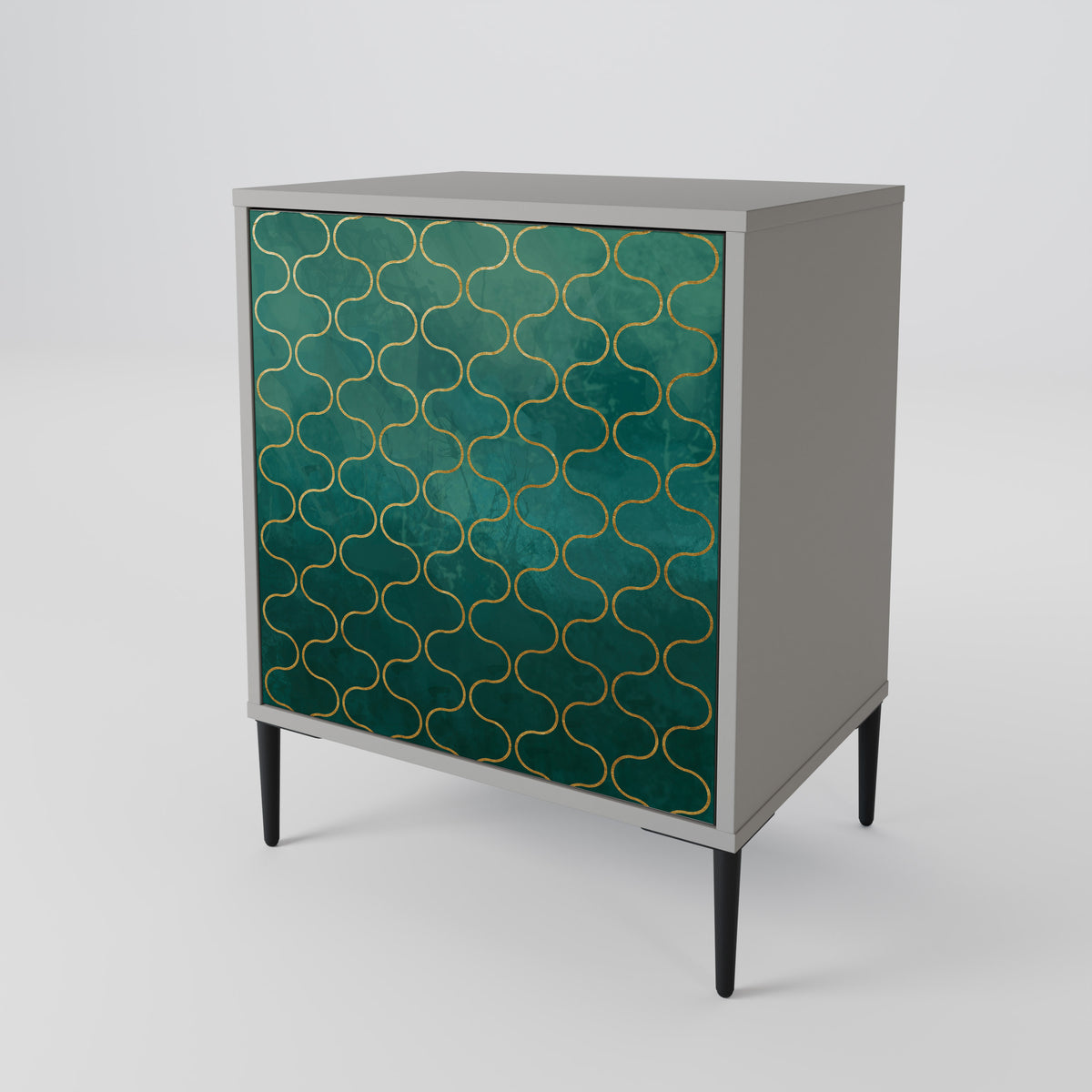 TESSELATED GREENERY Skänk med en dörr