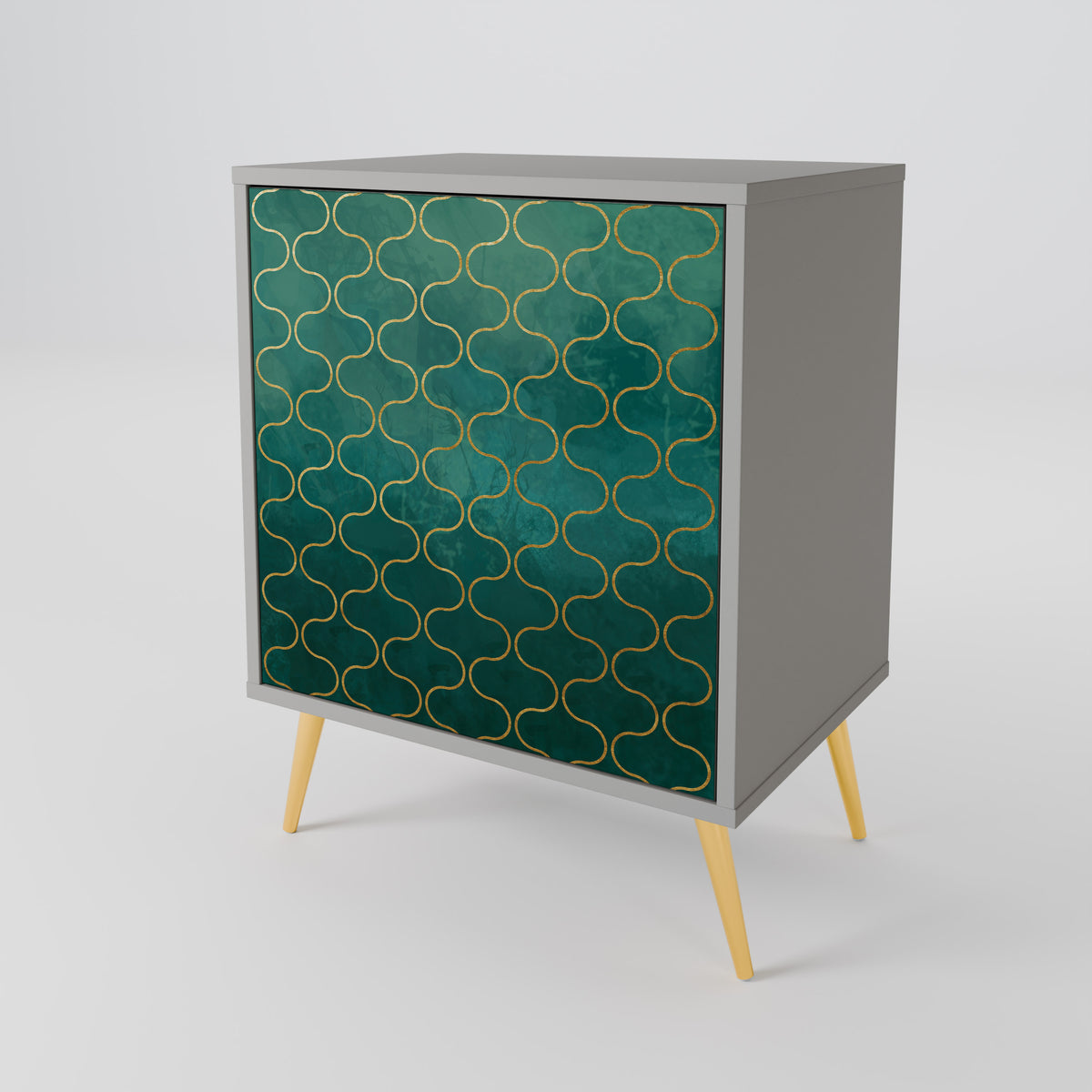 TESSELATED GREENERY Skänk med en dörr