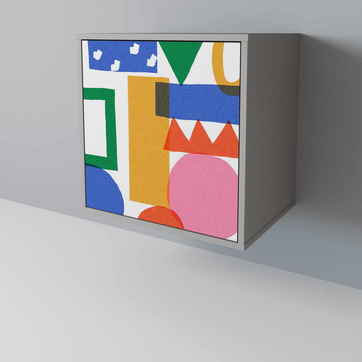 GEOMETRIC GLIMMER Skänk med en dörr