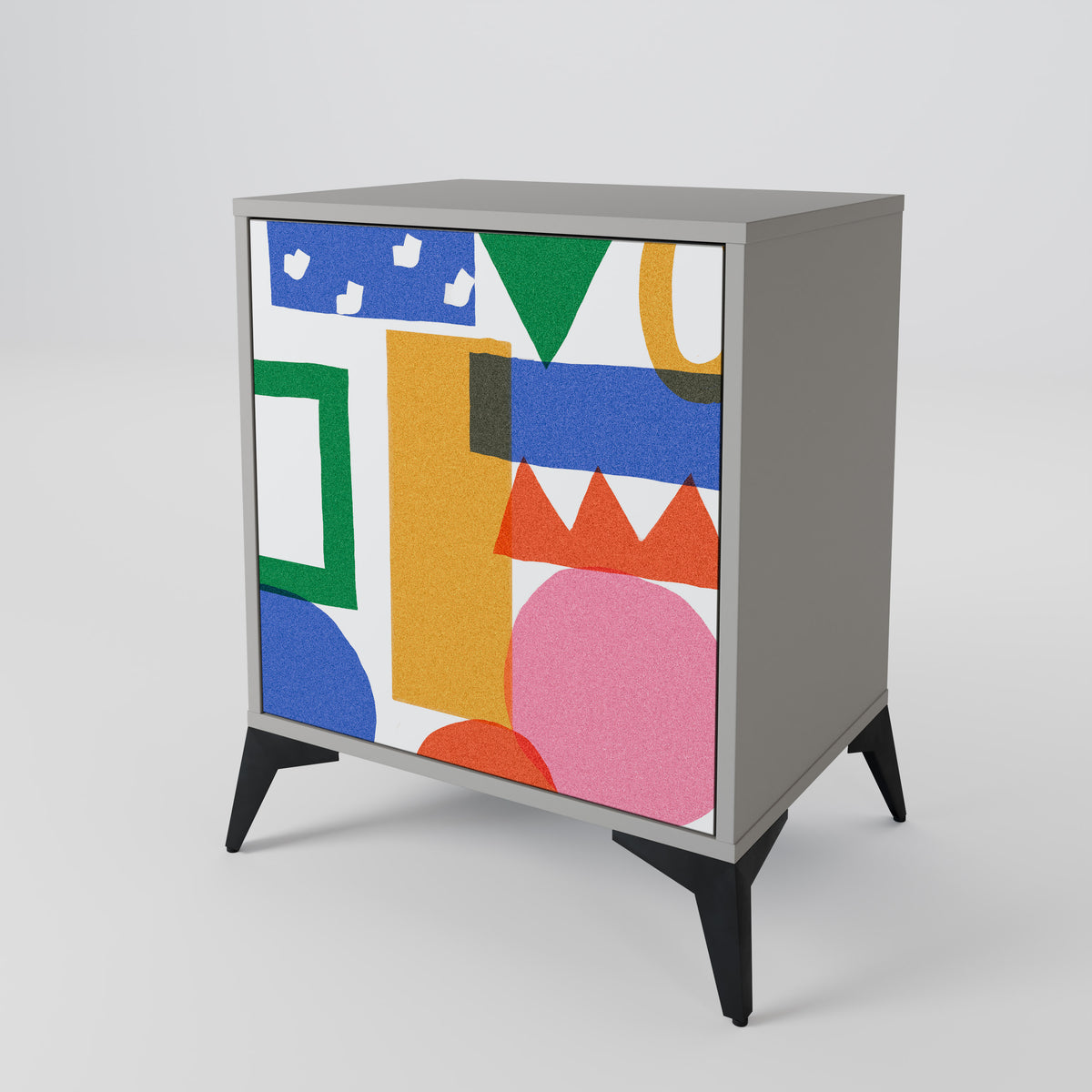 GEOMETRIC GLIMMER Skänk med en dörr