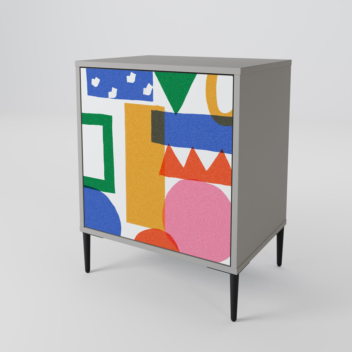 GEOMETRIC GLIMMER Skänk med en dörr