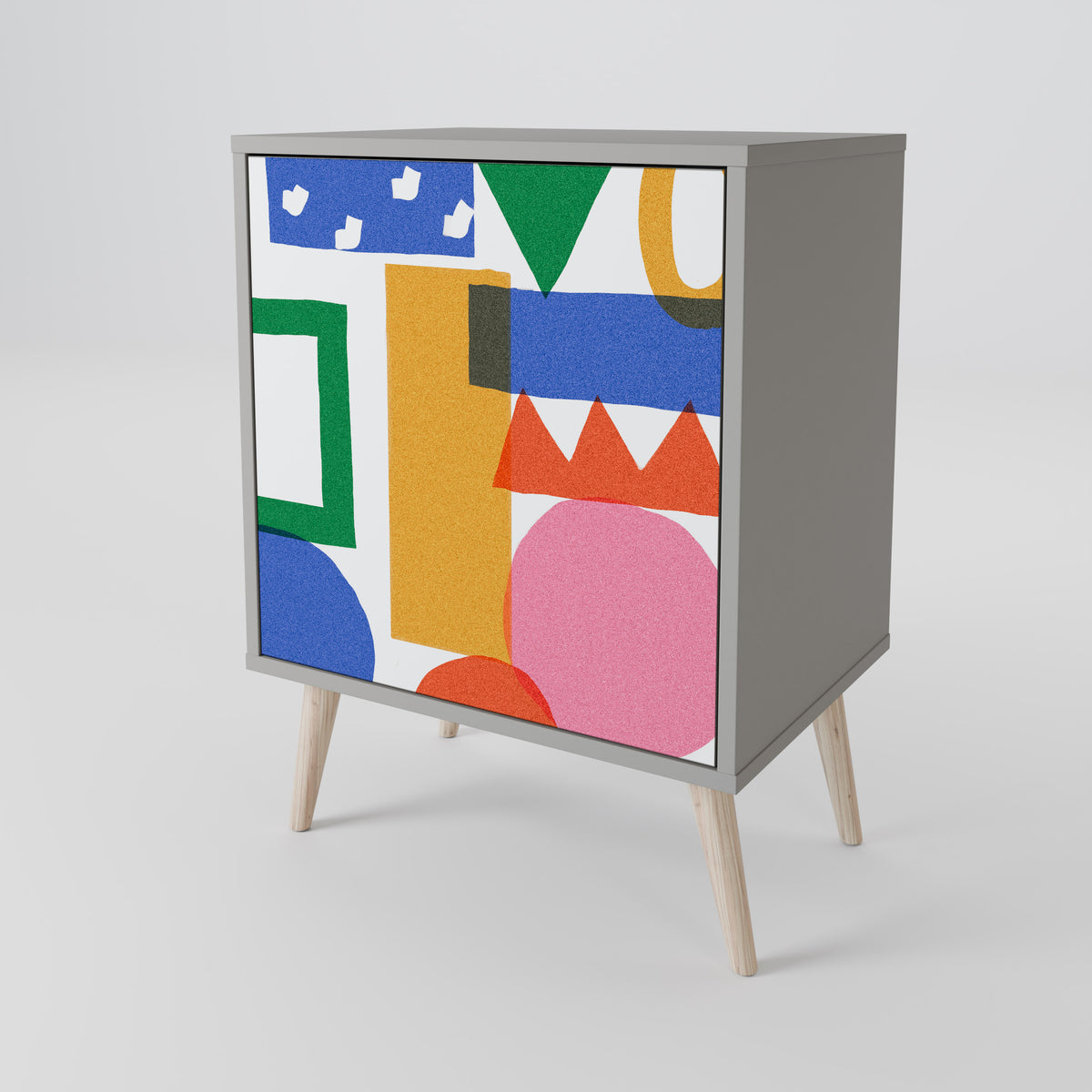GEOMETRIC GLIMMER Skänk med en dörr