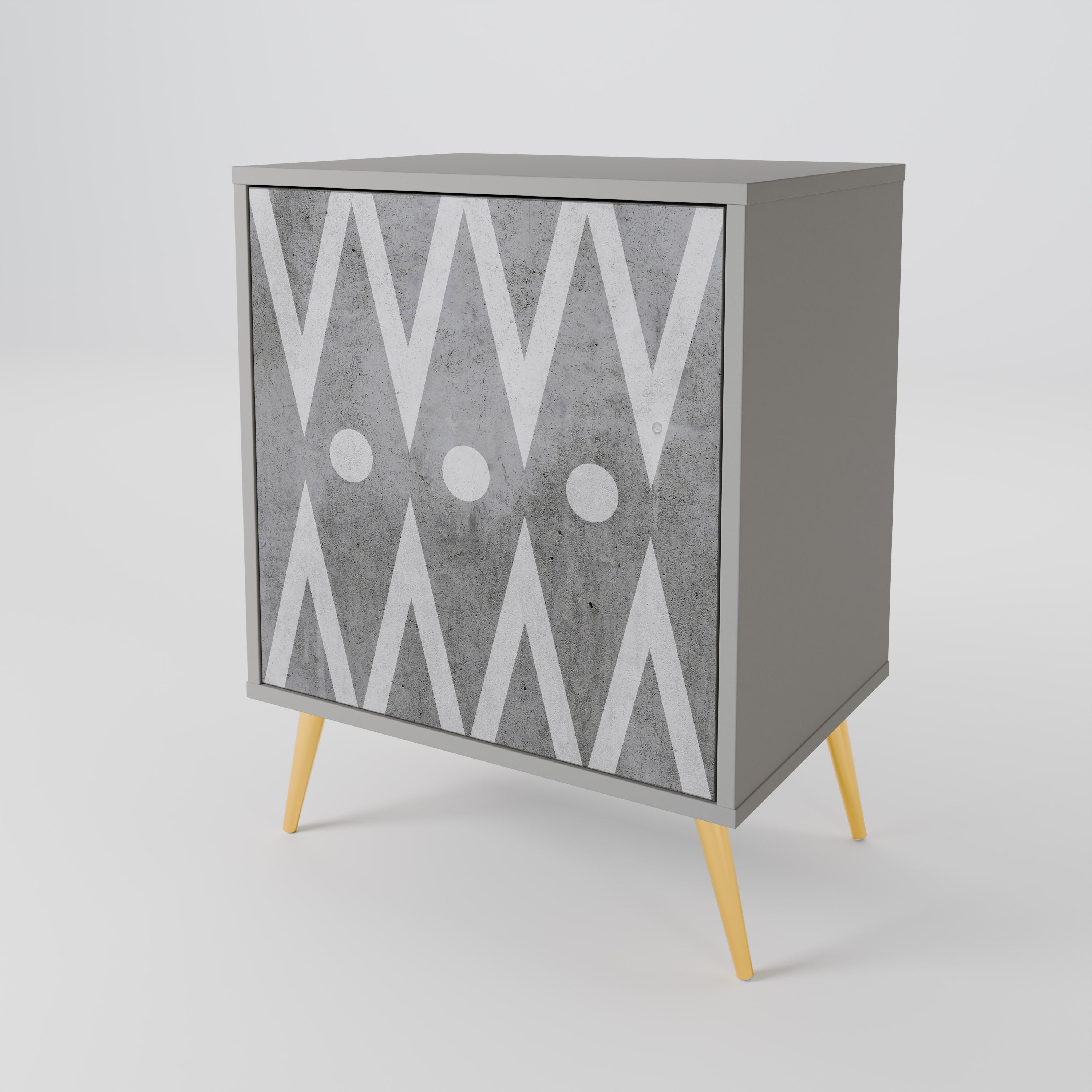 SHARP EDGES Skänk med en dörr