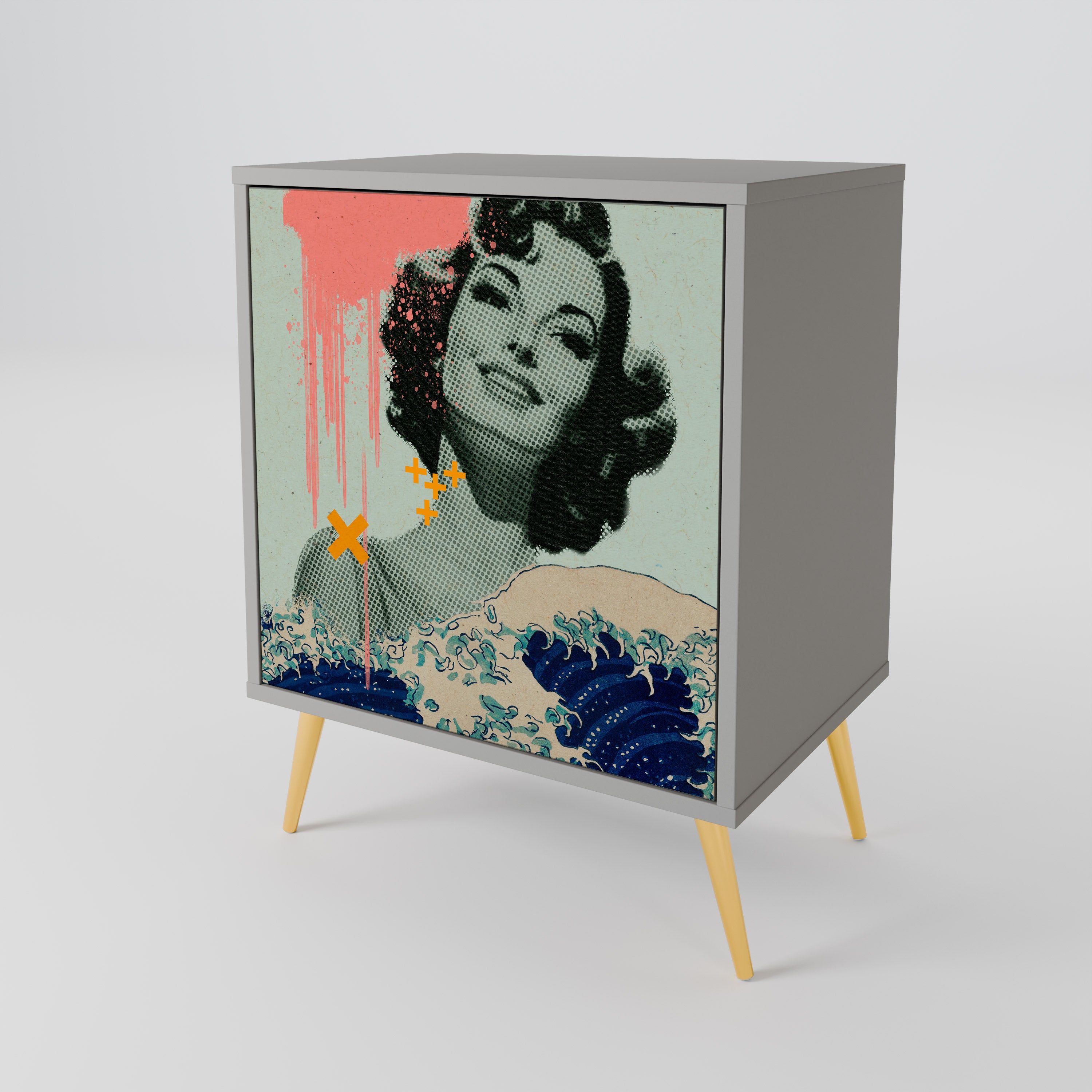 KANAGAWA BEAUTY 1-Door Sideboard