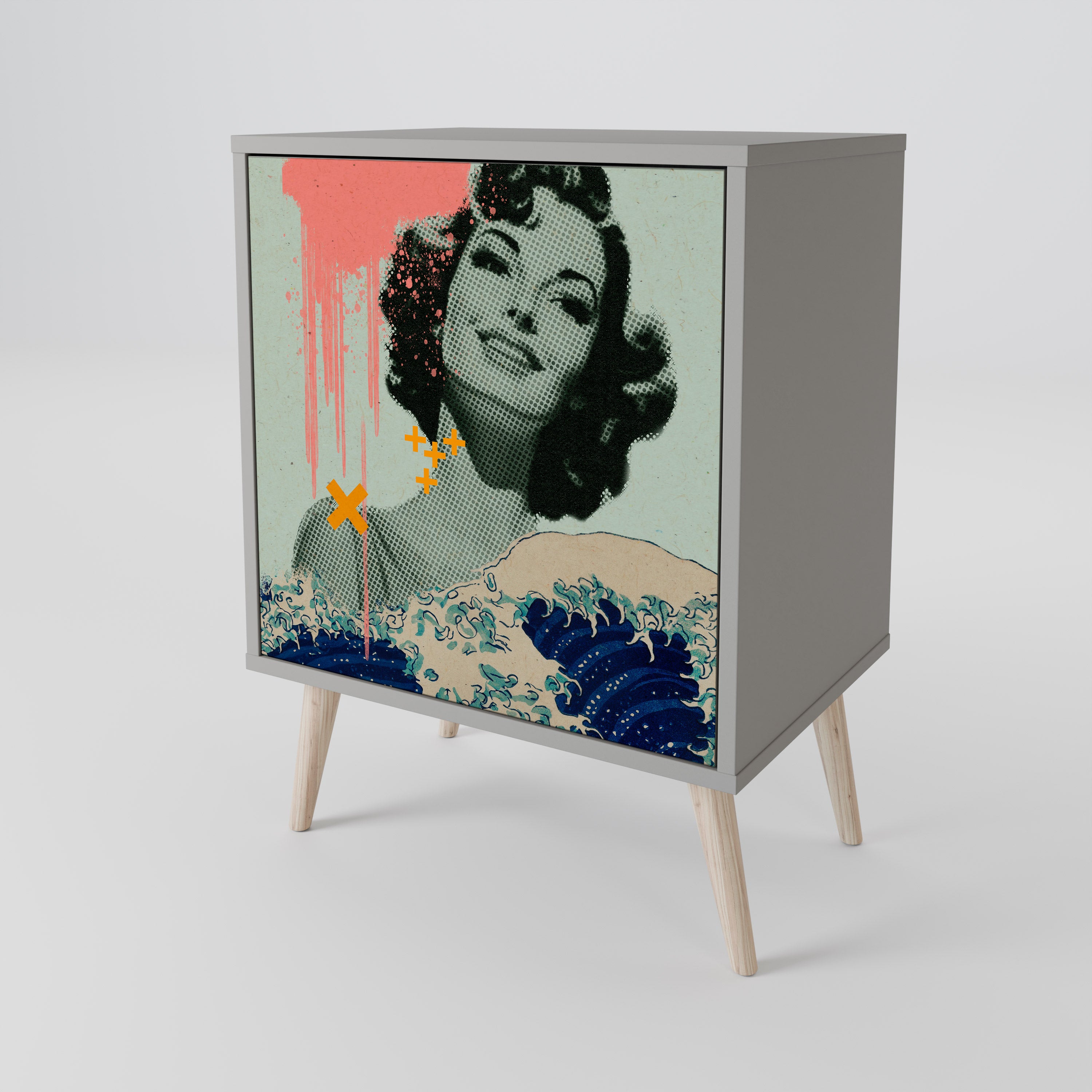 KANAGAWA BEAUTY 1-Door Sideboard