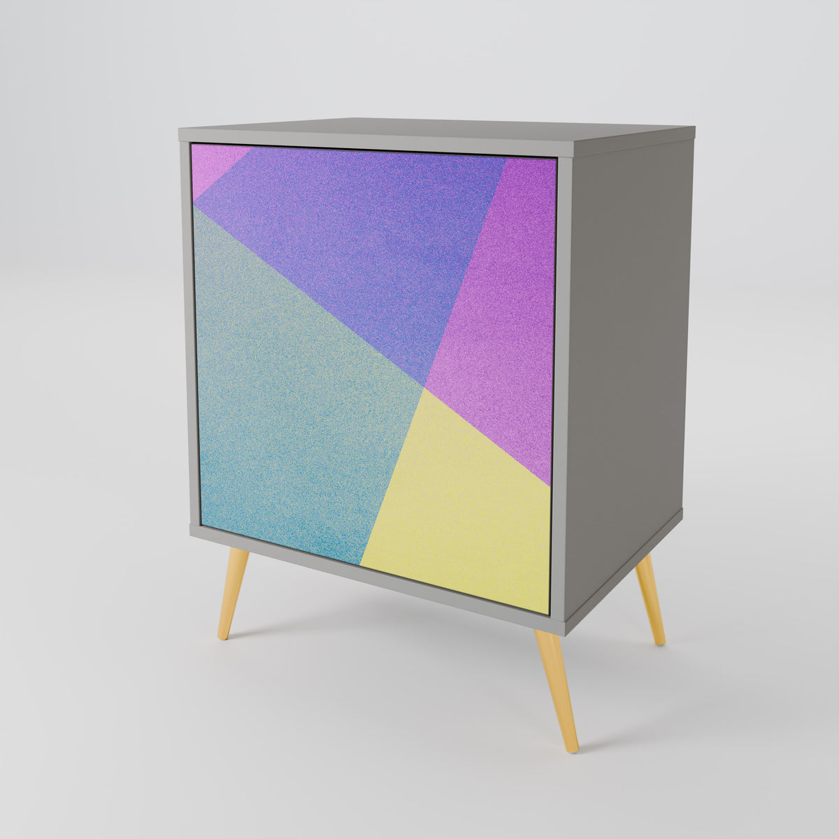 BRIGHT GEOMETRY Skänk med en dörr