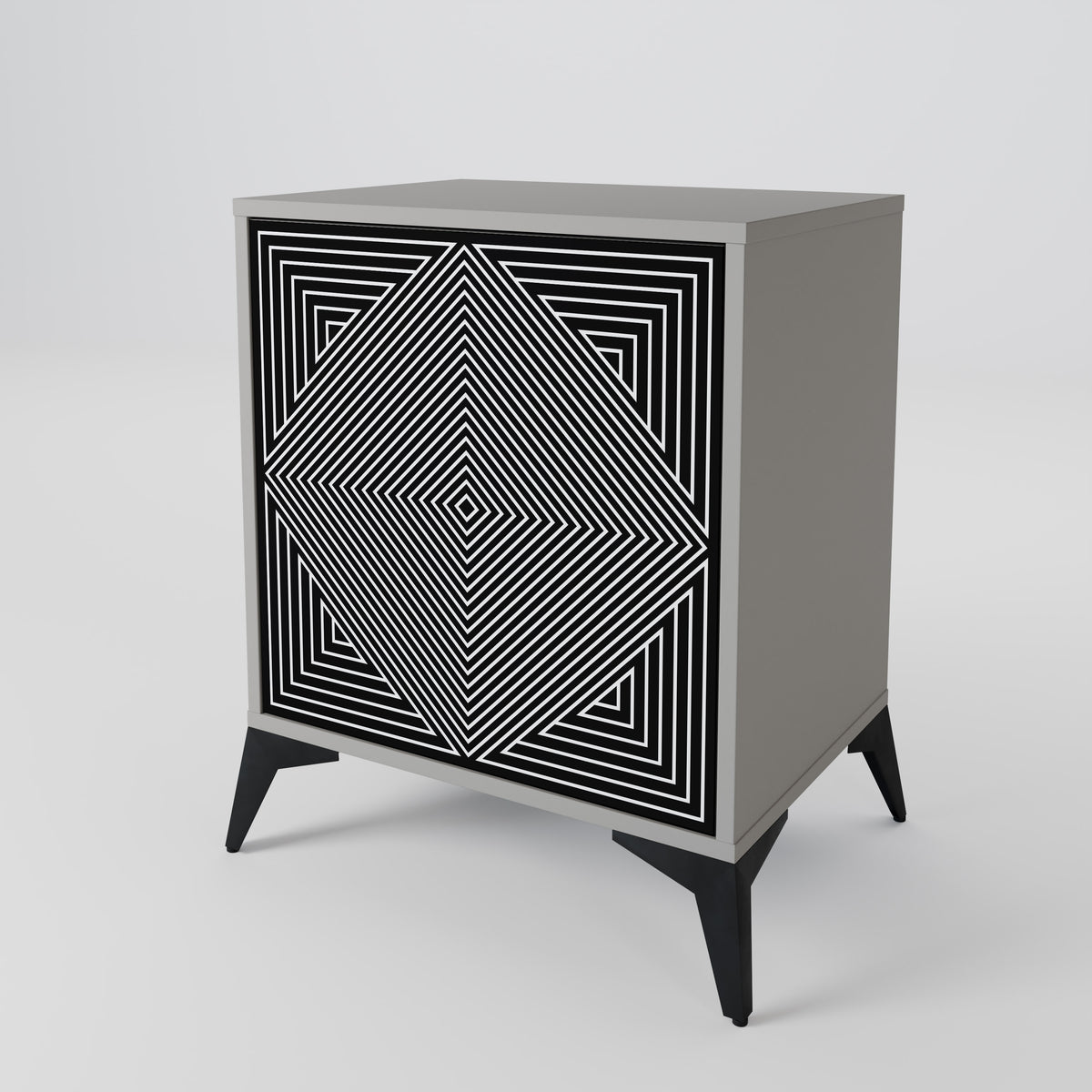 POLYGON ILLUSION Skänk med en dörr