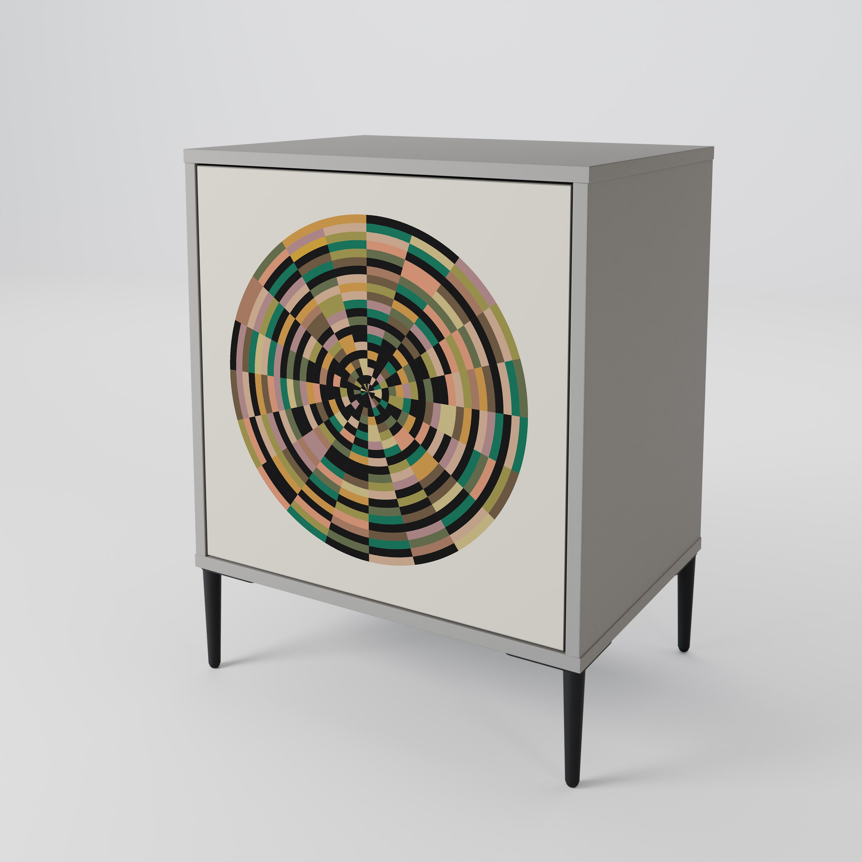 GREEN CIRCLES 1-Door Sideboard