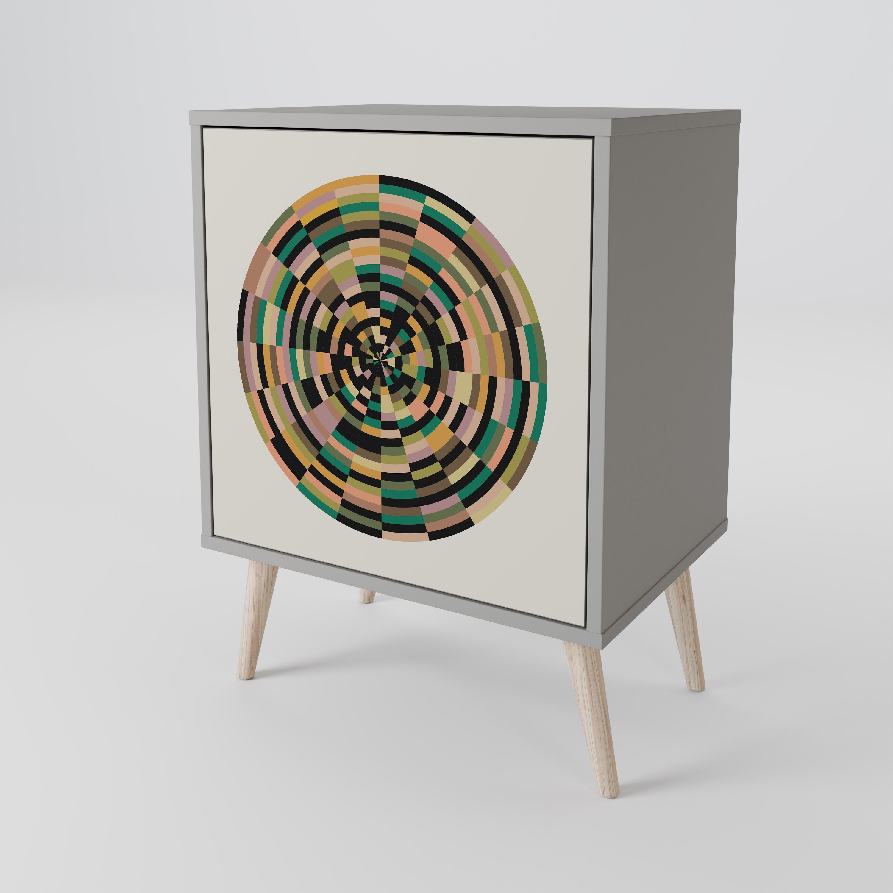 GREEN CIRCLES 1-Door Sideboard