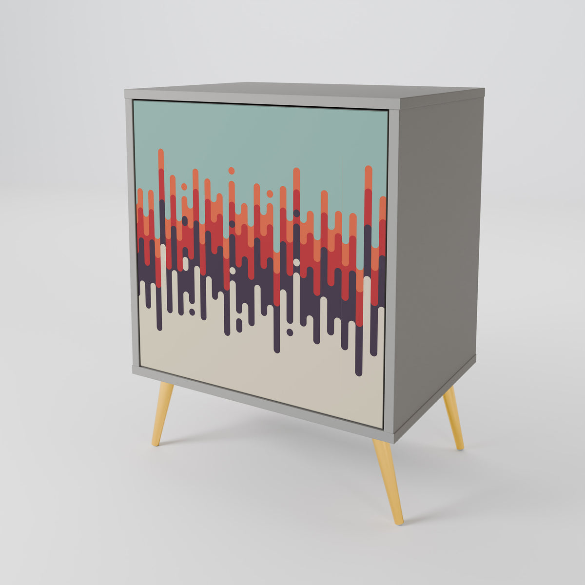 CHROMA CONTOURS Skänk med en dörr