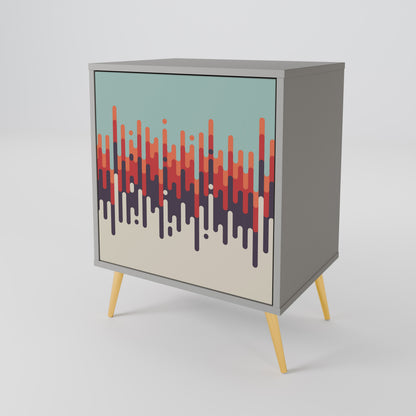 CHROMA CONTOURS Skänk med en dörr
