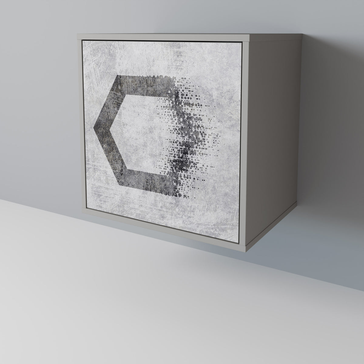 HEXAGONAL FIGURES 1-Door Sideboard