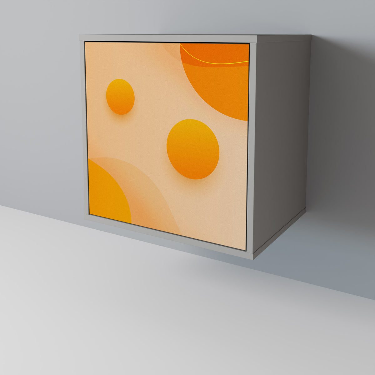 ORANGE ARRANGEMENT Skänk med en dörr