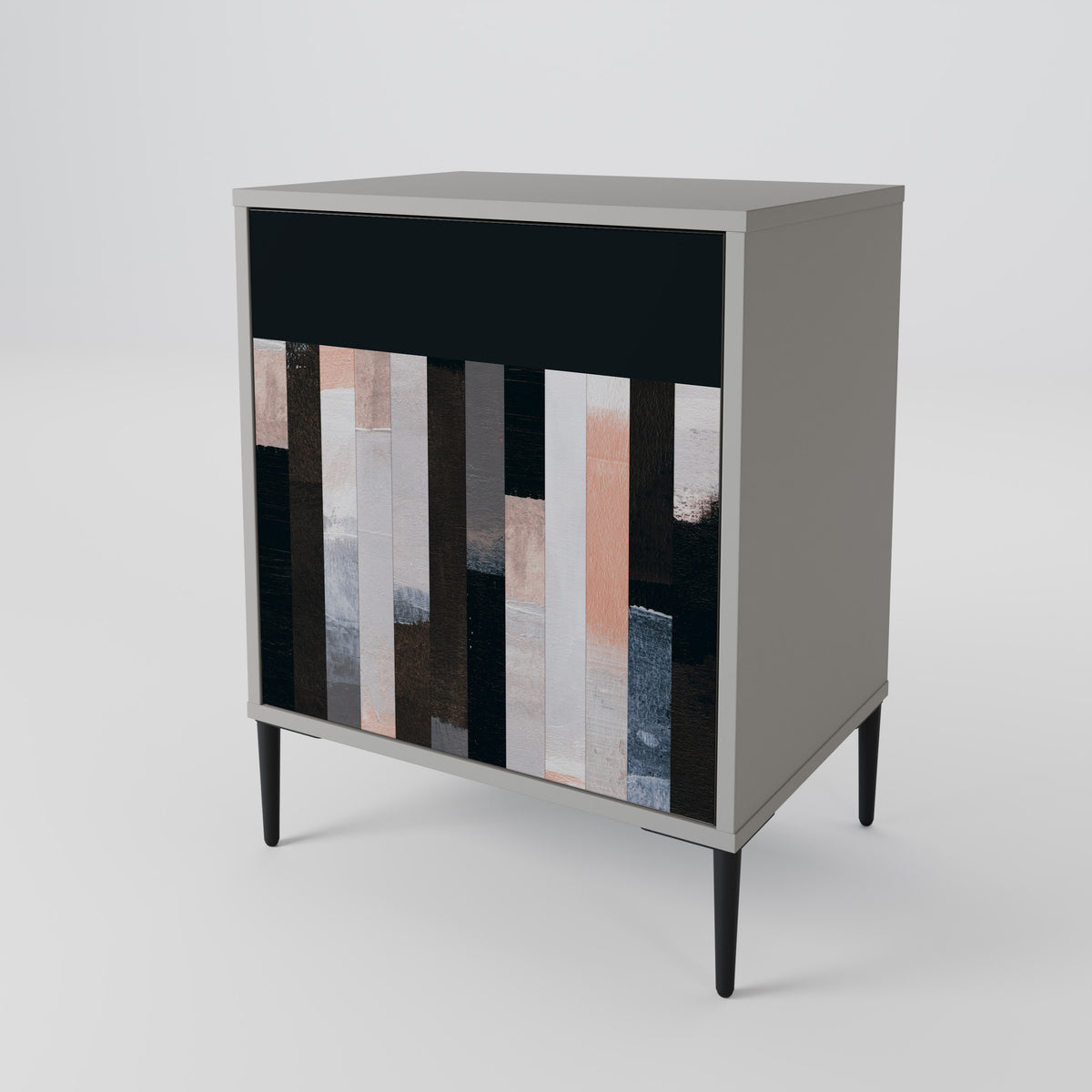 COLLAGE OF RECTANGLES Skänk med en dörr