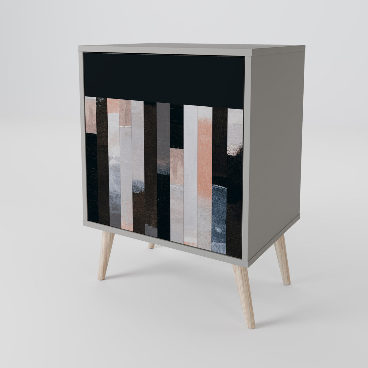 COLLAGE OF RECTANGLES Skänk med en dörr