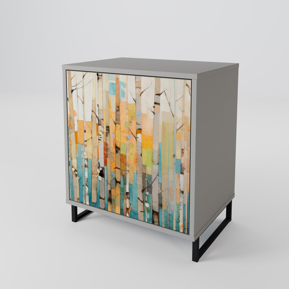 BIRCH KALEIDOSCOPE Skänk med en dörr