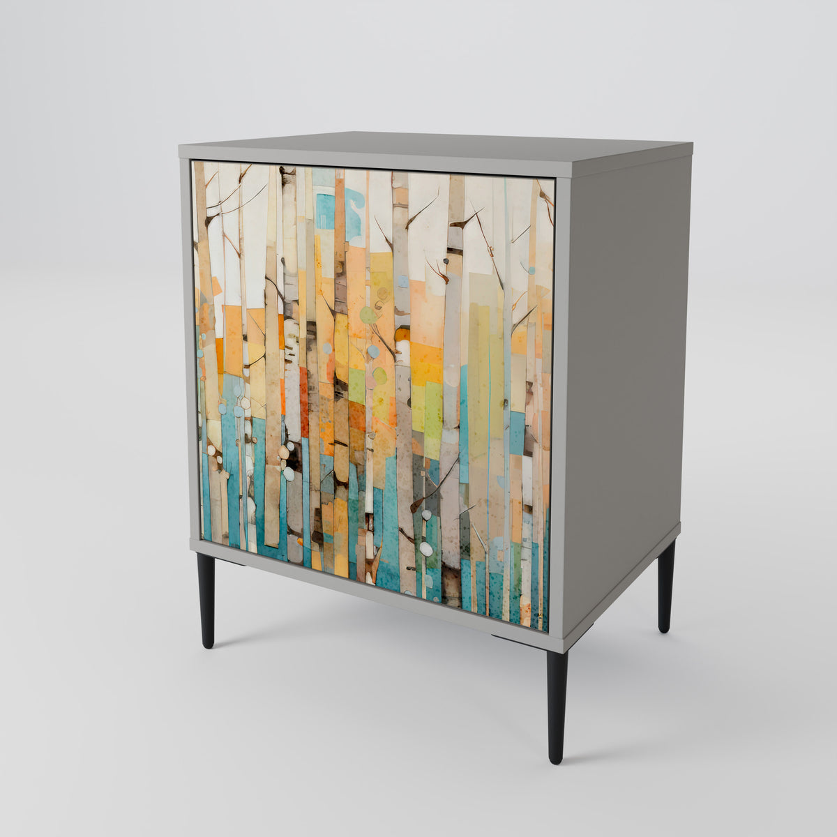 BIRCH KALEIDOSCOPE Skänk med en dörr