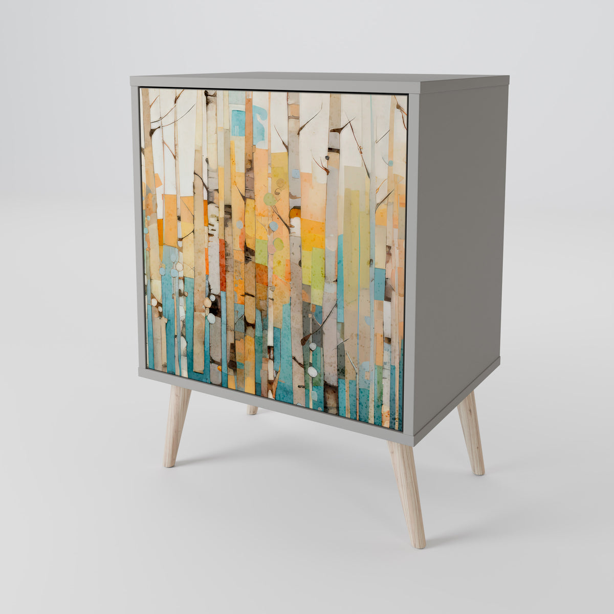 BIRCH KALEIDOSCOPE Skänk med en dörr