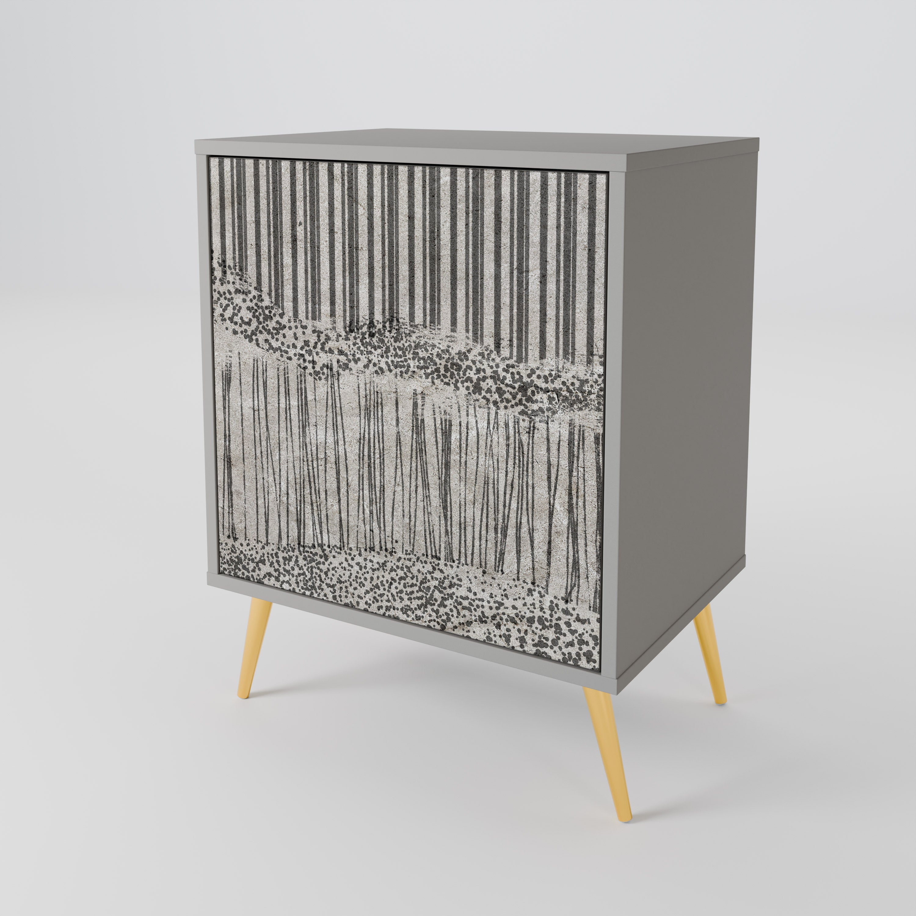 GRAIN LINES 1-Door Sideboard