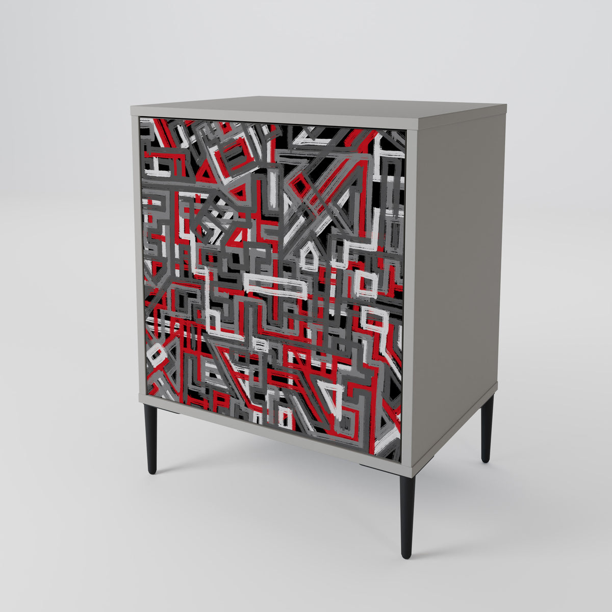 BROKEN LINES 1-Door Sideboard