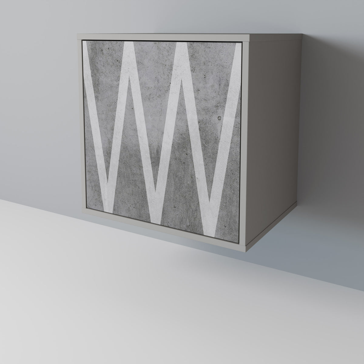 SOLID ZIG ZAG Skänk med en dörr
