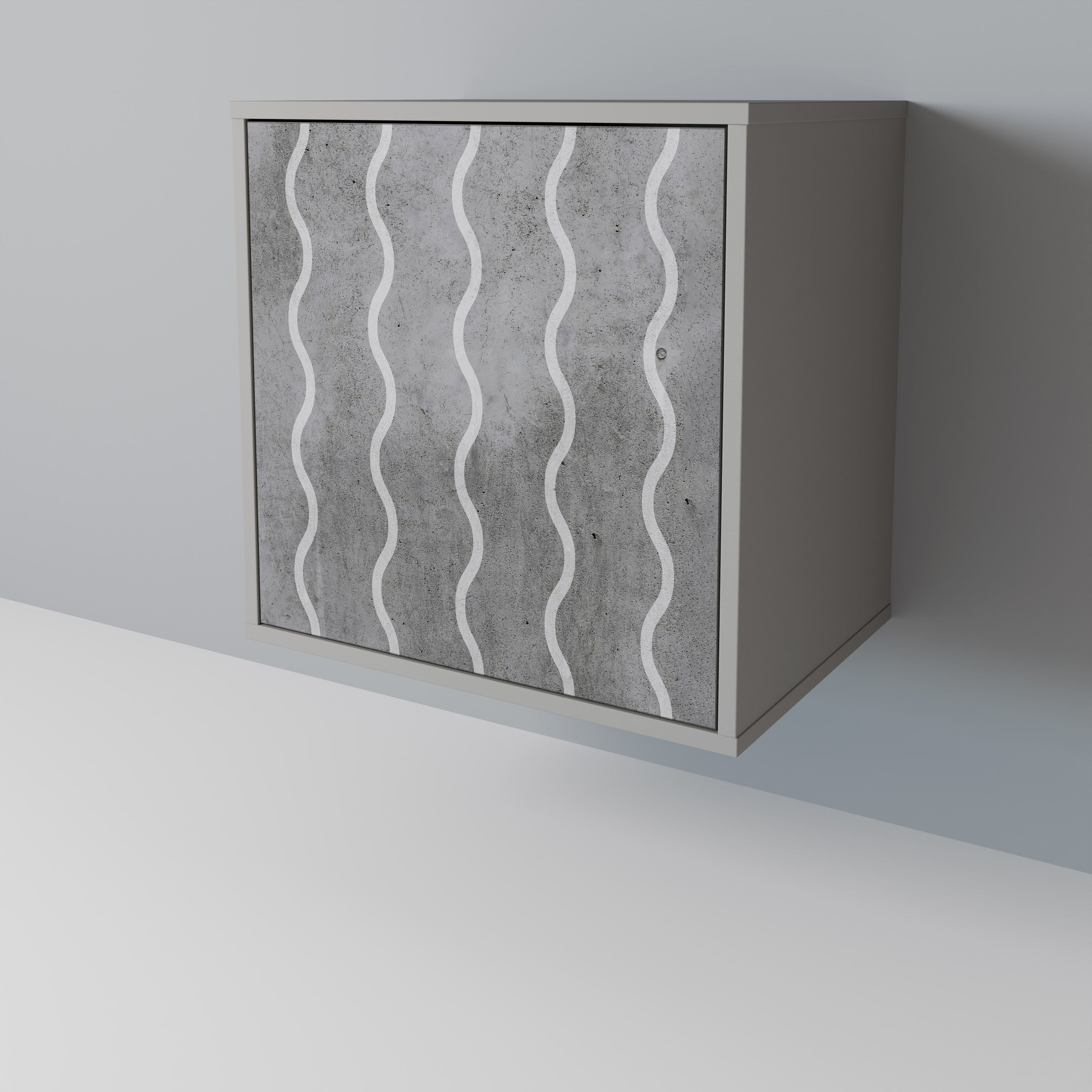 WAVES OF CONCRETE 1-Door Sideboard