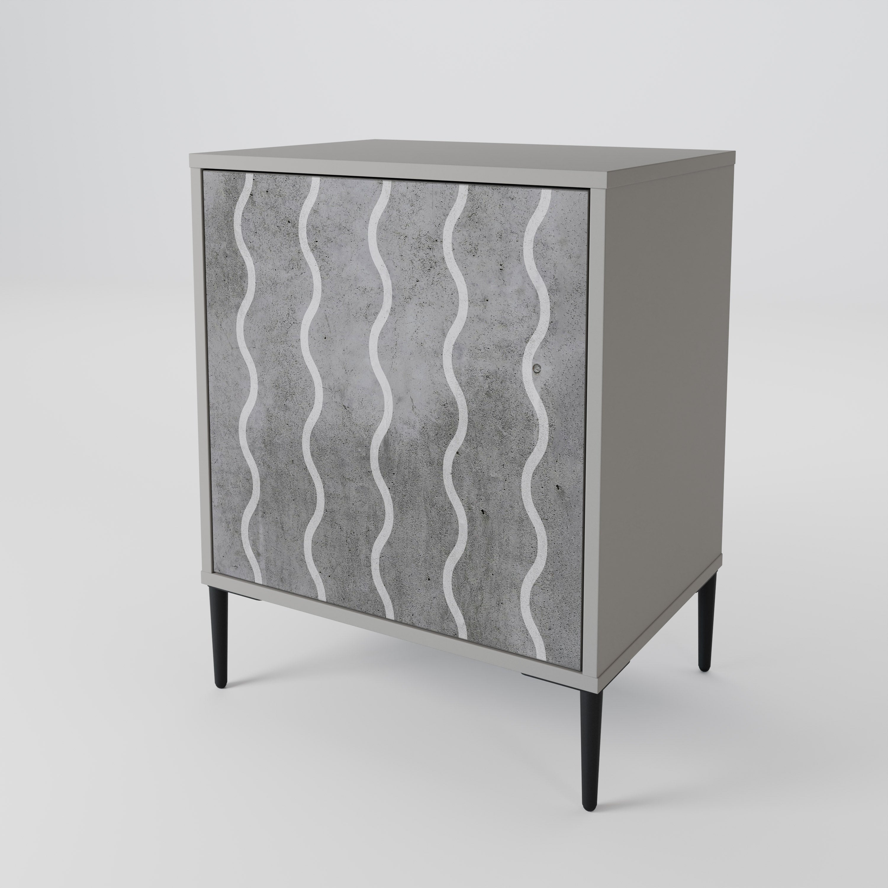 WAVES OF CONCRETE 1-Door Sideboard
