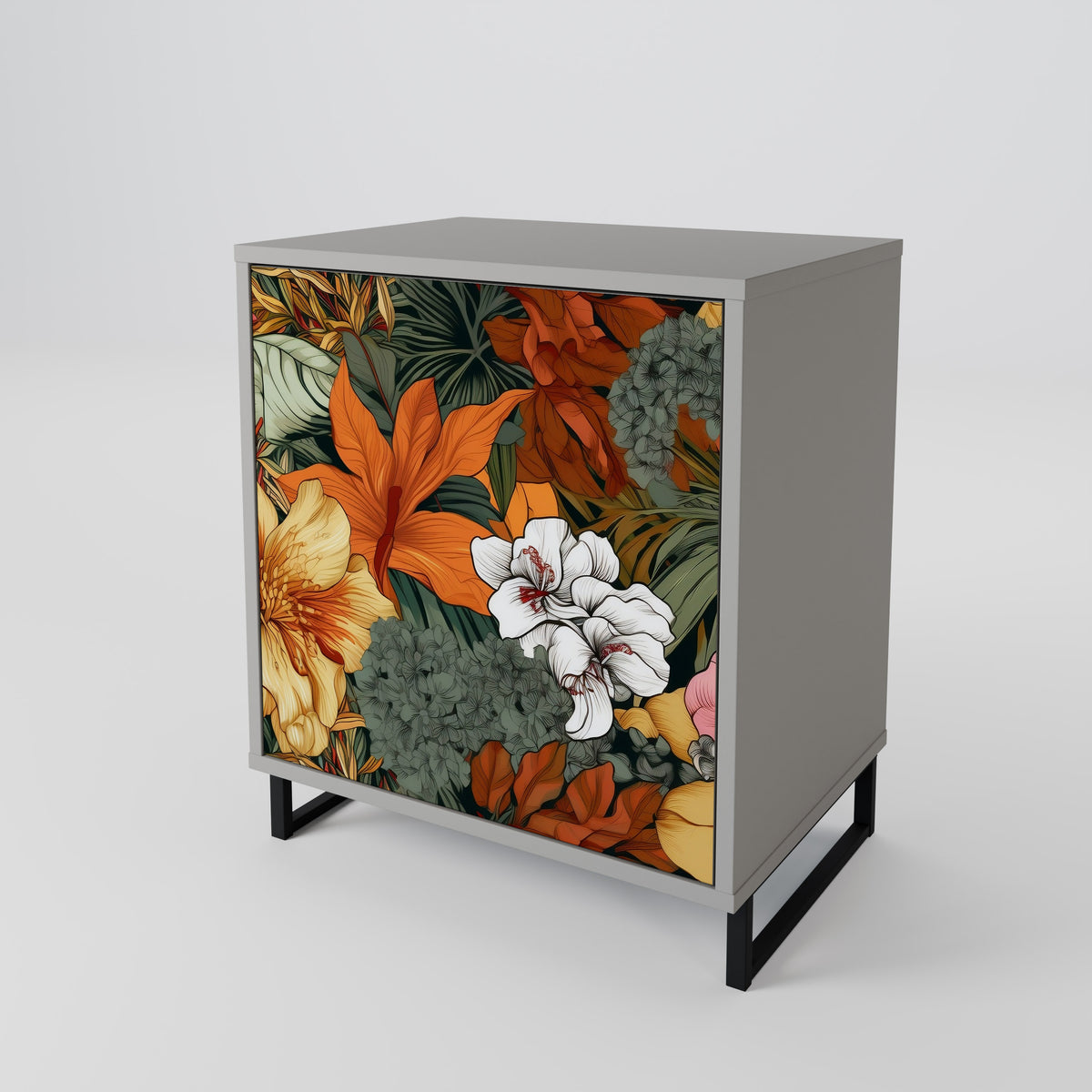 RADIANT FLORA Skänk med en dörr