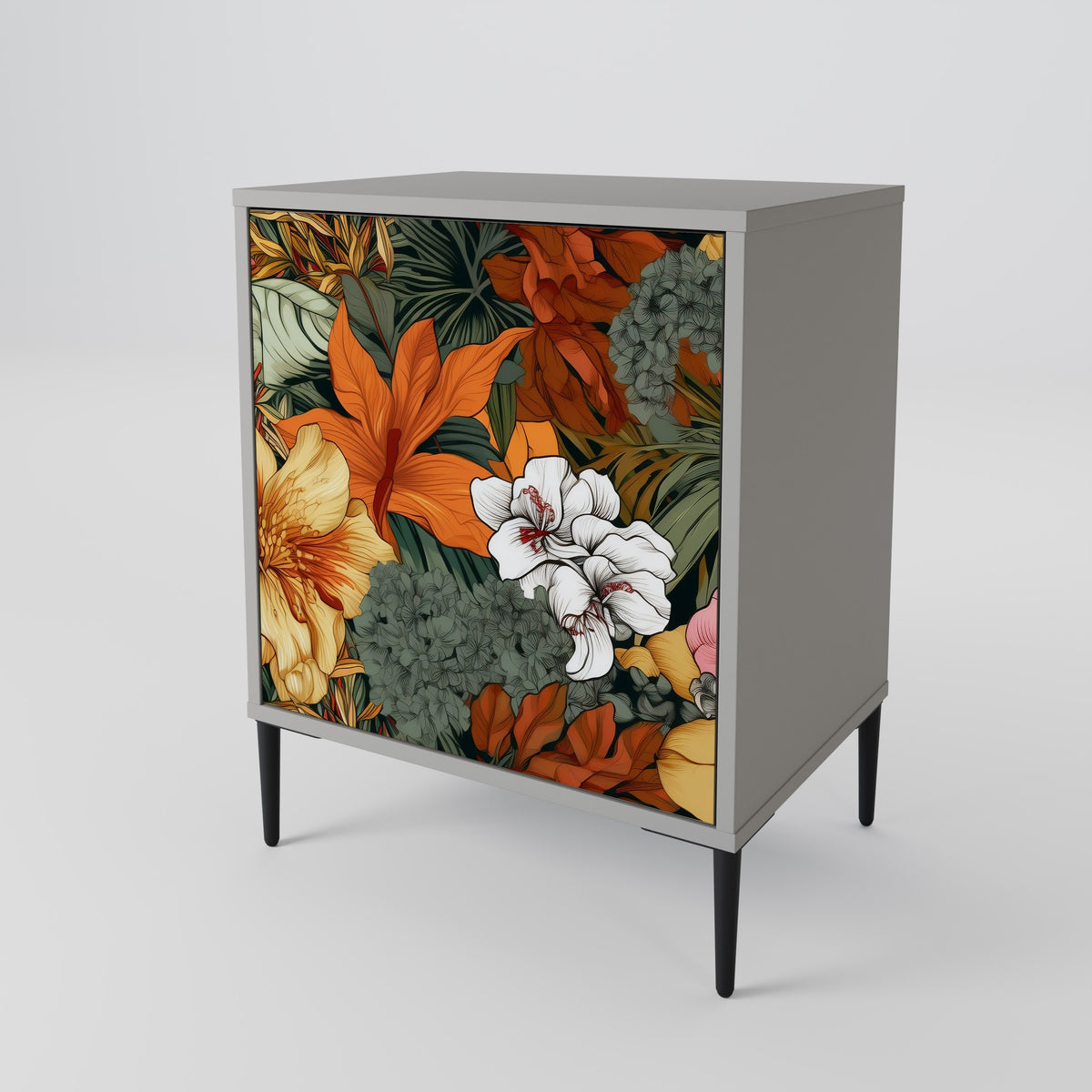 RADIANT FLORA Skänk med en dörr