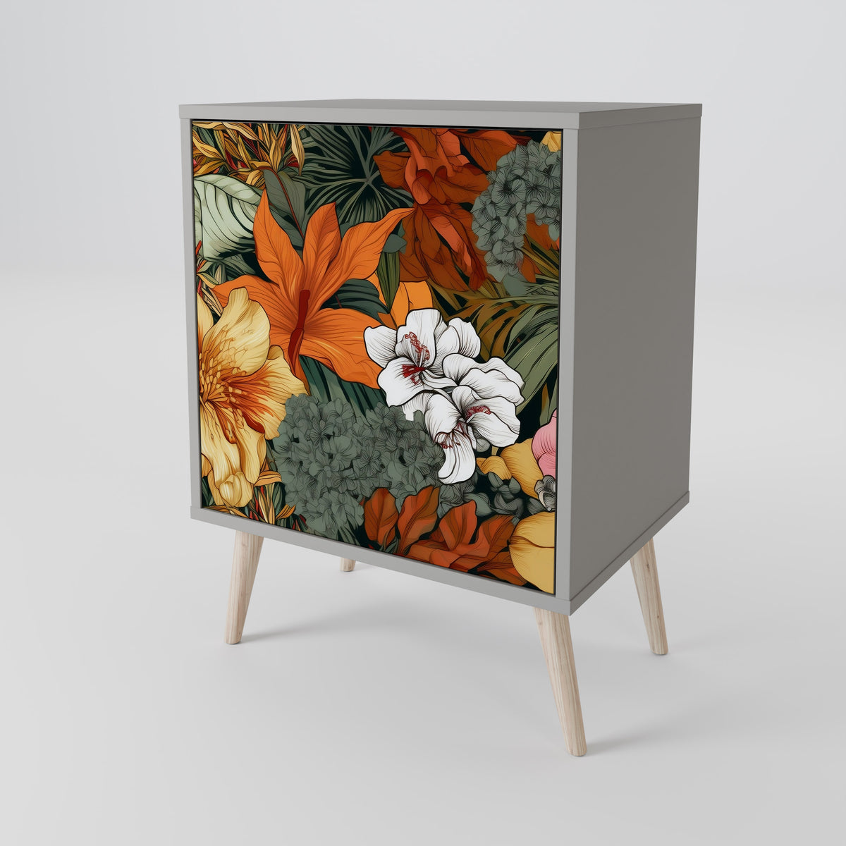 RADIANT FLORA Skänk med en dörr