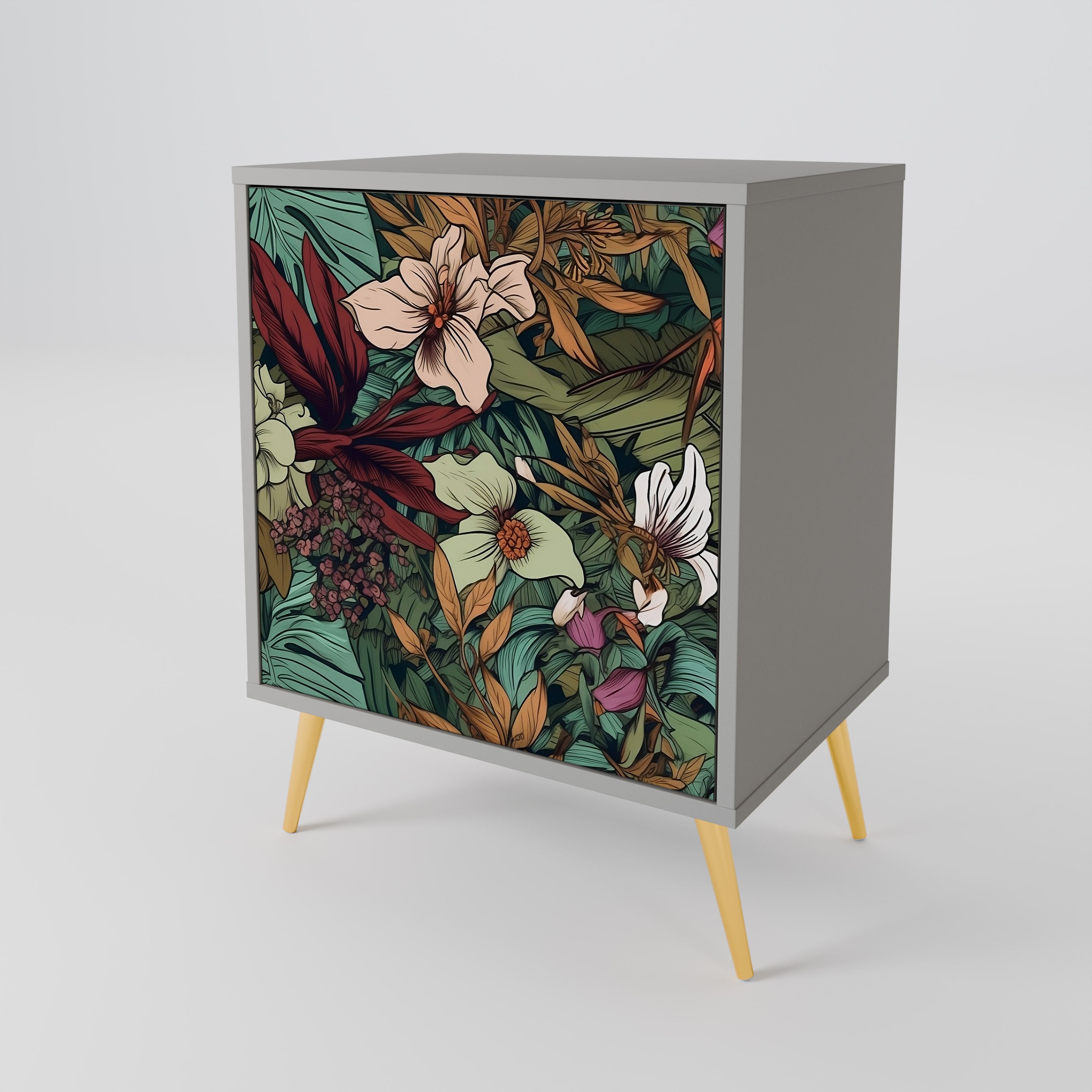 BOTANICAL EMERGENCE 1-Door Sideboard