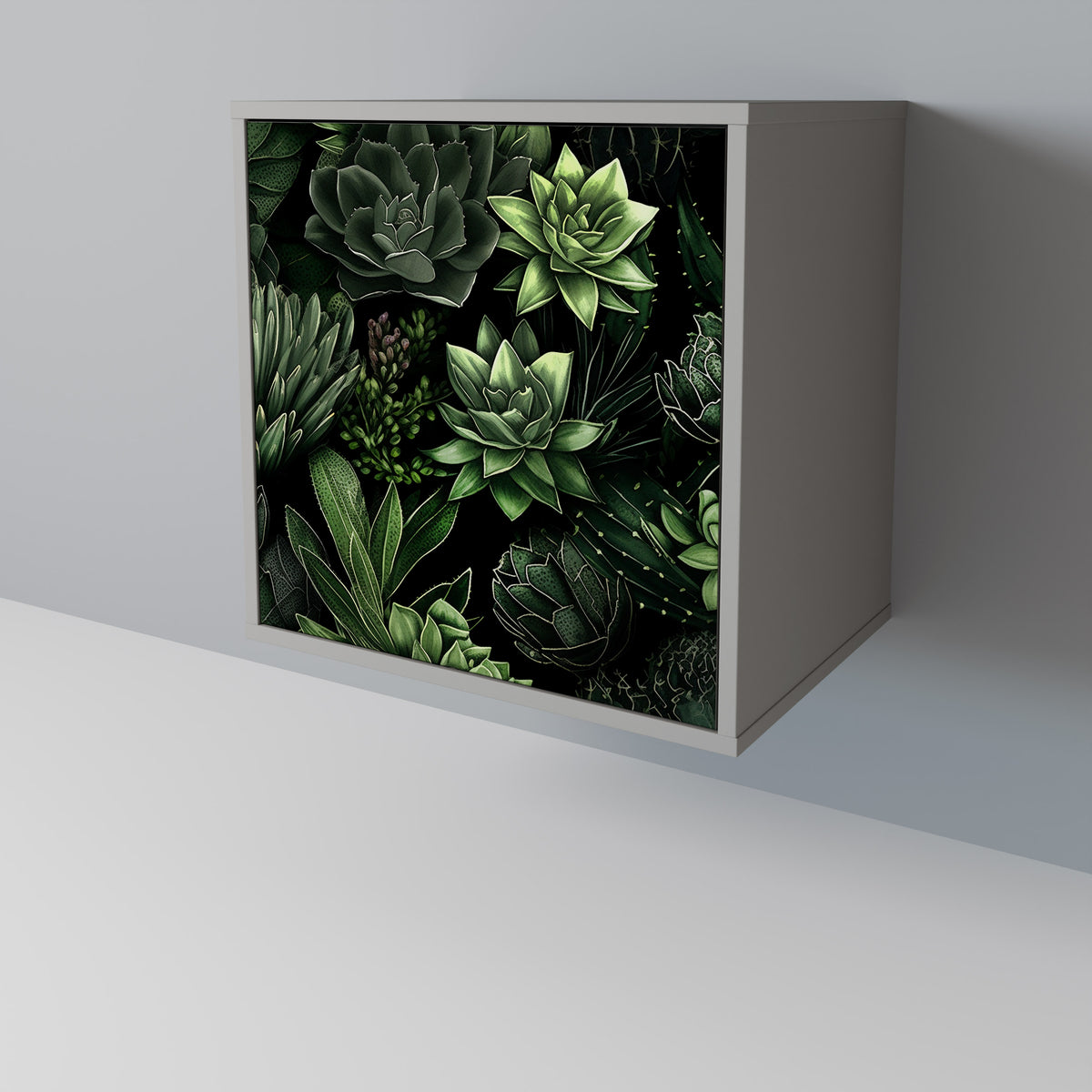 SUCCULENT JUNGLE Skänk med en dörr