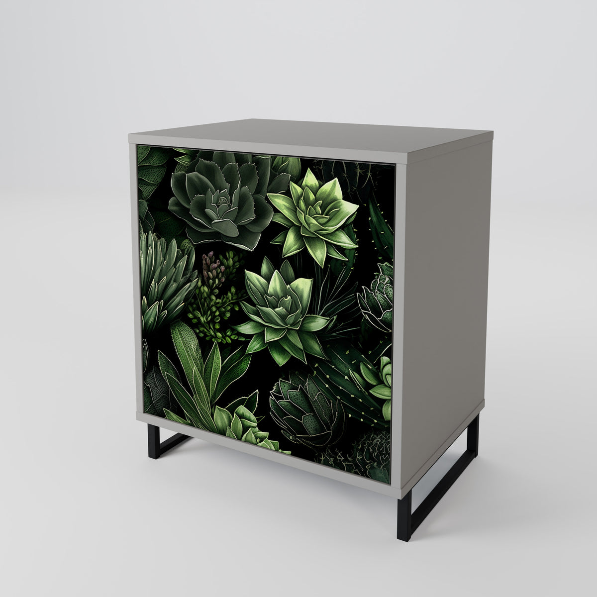 SUCCULENT JUNGLE Skänk med en dörr