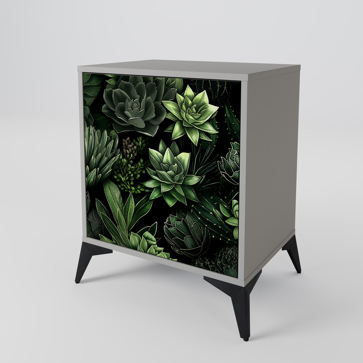 SUCCULENT JUNGLE Skänk med en dörr