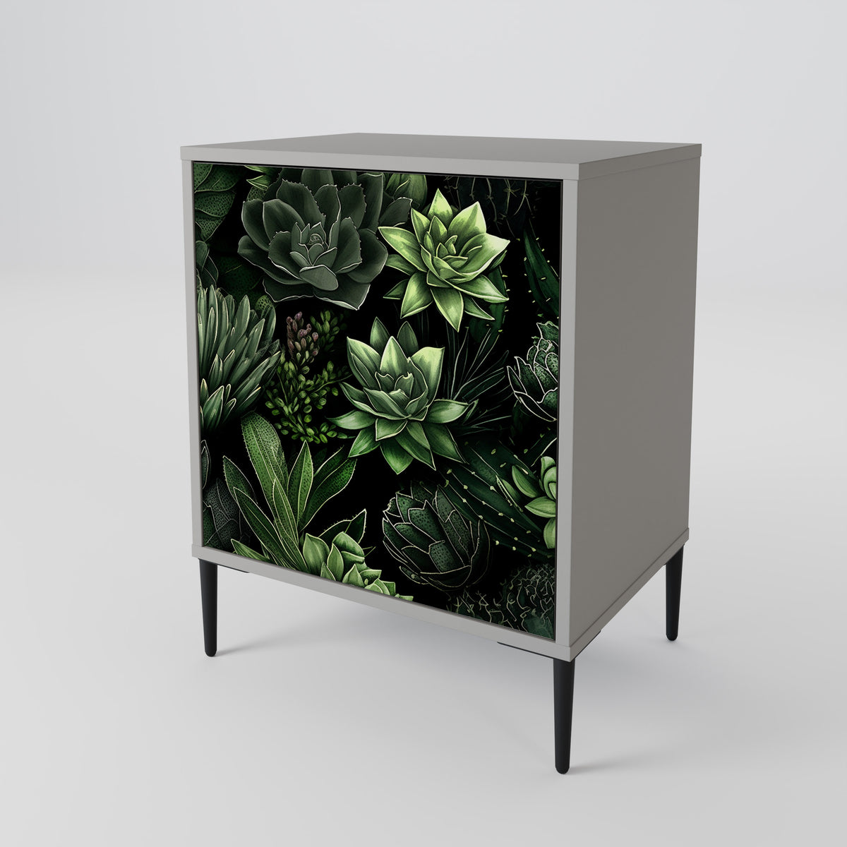 SUCCULENT JUNGLE Skänk med en dörr