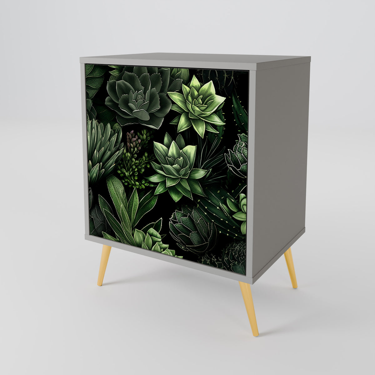 SUCCULENT JUNGLE Skänk med en dörr
