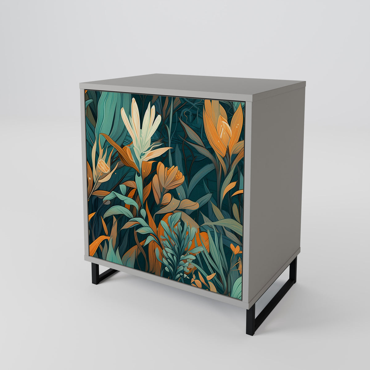 FLORAL SERENITY Skänk med en dörr