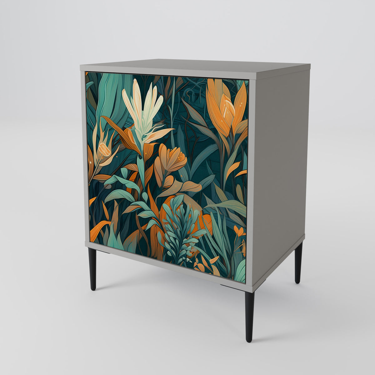FLORAL SERENITY Skänk med en dörr