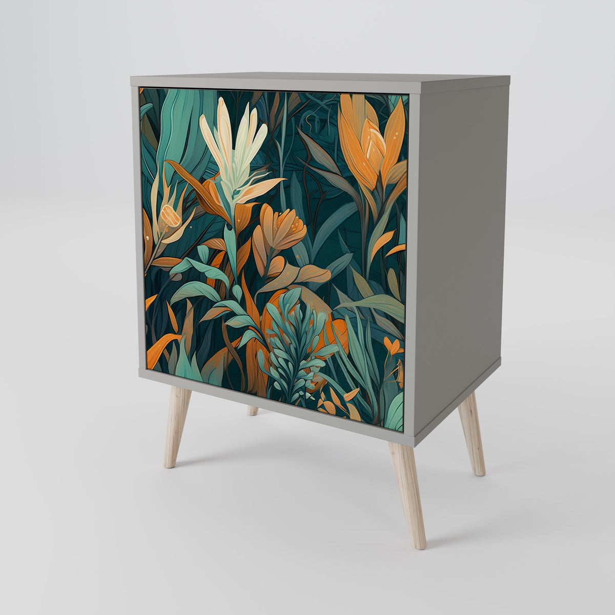 FLORAL SERENITY Skänk med en dörr