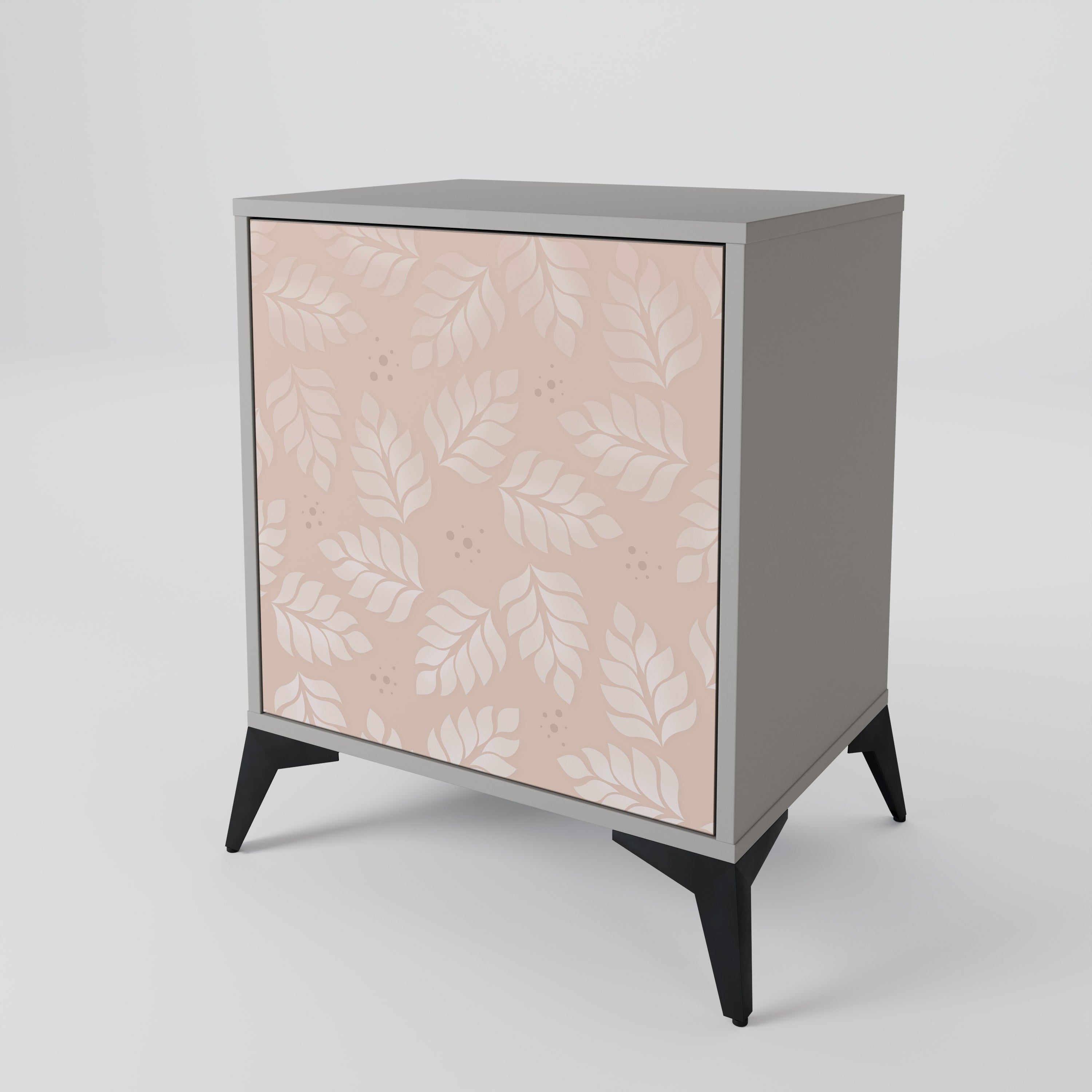 LEAVES ON BEIGE 1-Door sideboard
