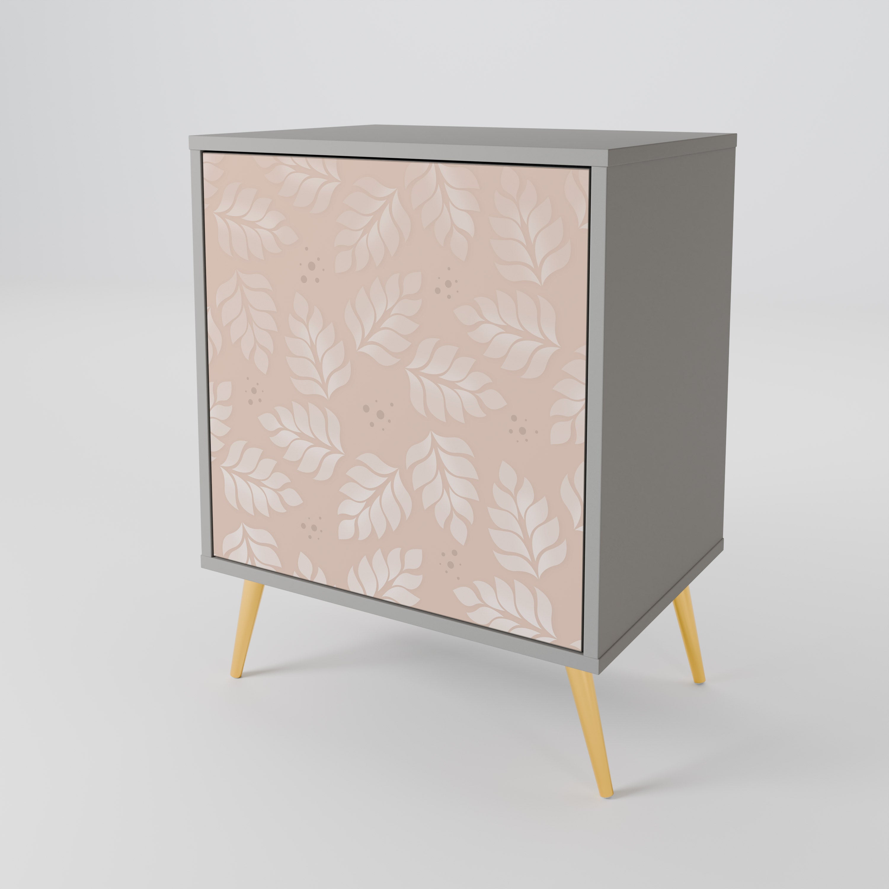 LEAVES ON BEIGE 1-Door sideboard